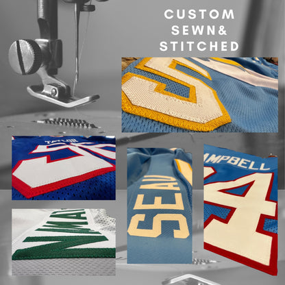 Steve McMichael Jersey Blue Chicago M-5XL Custom Sewn Stitched