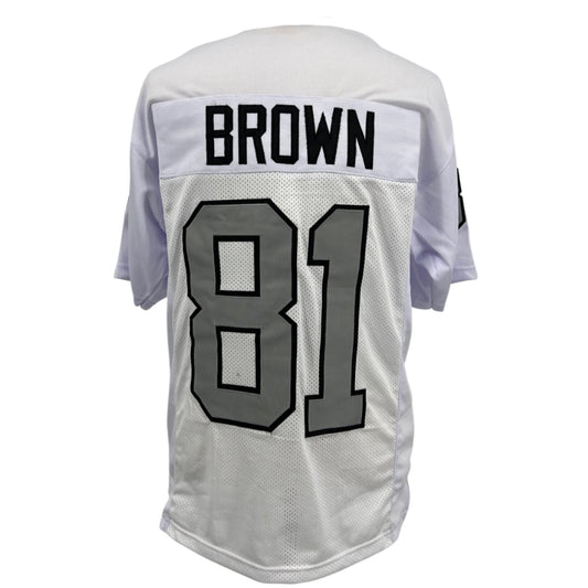 Tim Brown Jersey White Oakland S/B M-5XL Custom Sewn Stitched