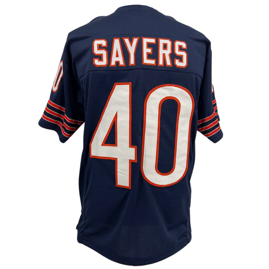 Gale Sayers Jersey Blue Chicago | M-5XL Custom Sewn Stitched