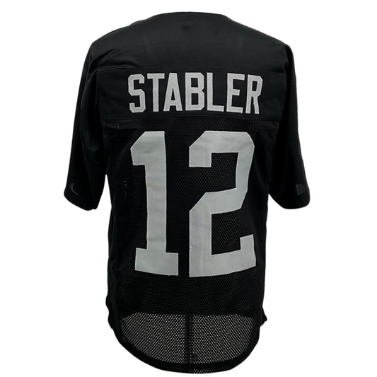 Ken Stabler Jersey Black Oakland M-5XL Custom Sewn Stitched
