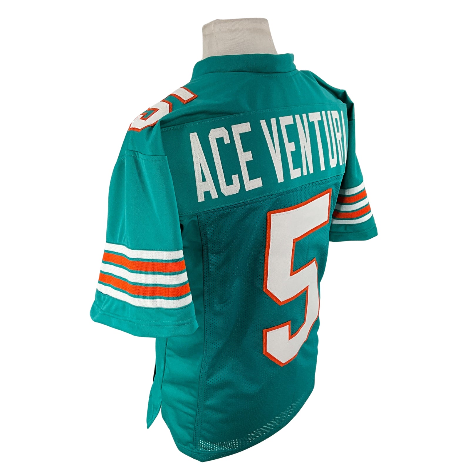 Ace Ventura "Ray Finkle" Jersey Aqua Miami | Unisex Adult Sizes S-5XL Unsigned Custom Sewn Stitched