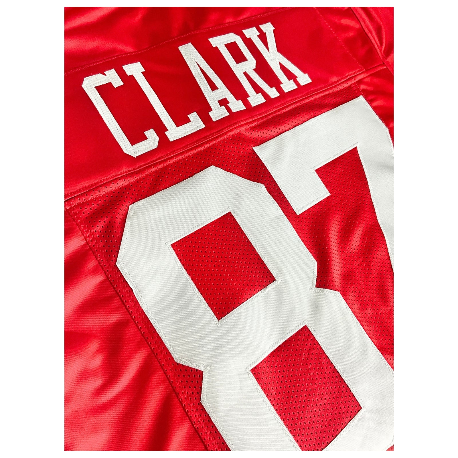 Dwight Clark Jersey Red San Francisco | Unisex Adult Sizes S-5XL Unsigned Custom Sewn Stitched