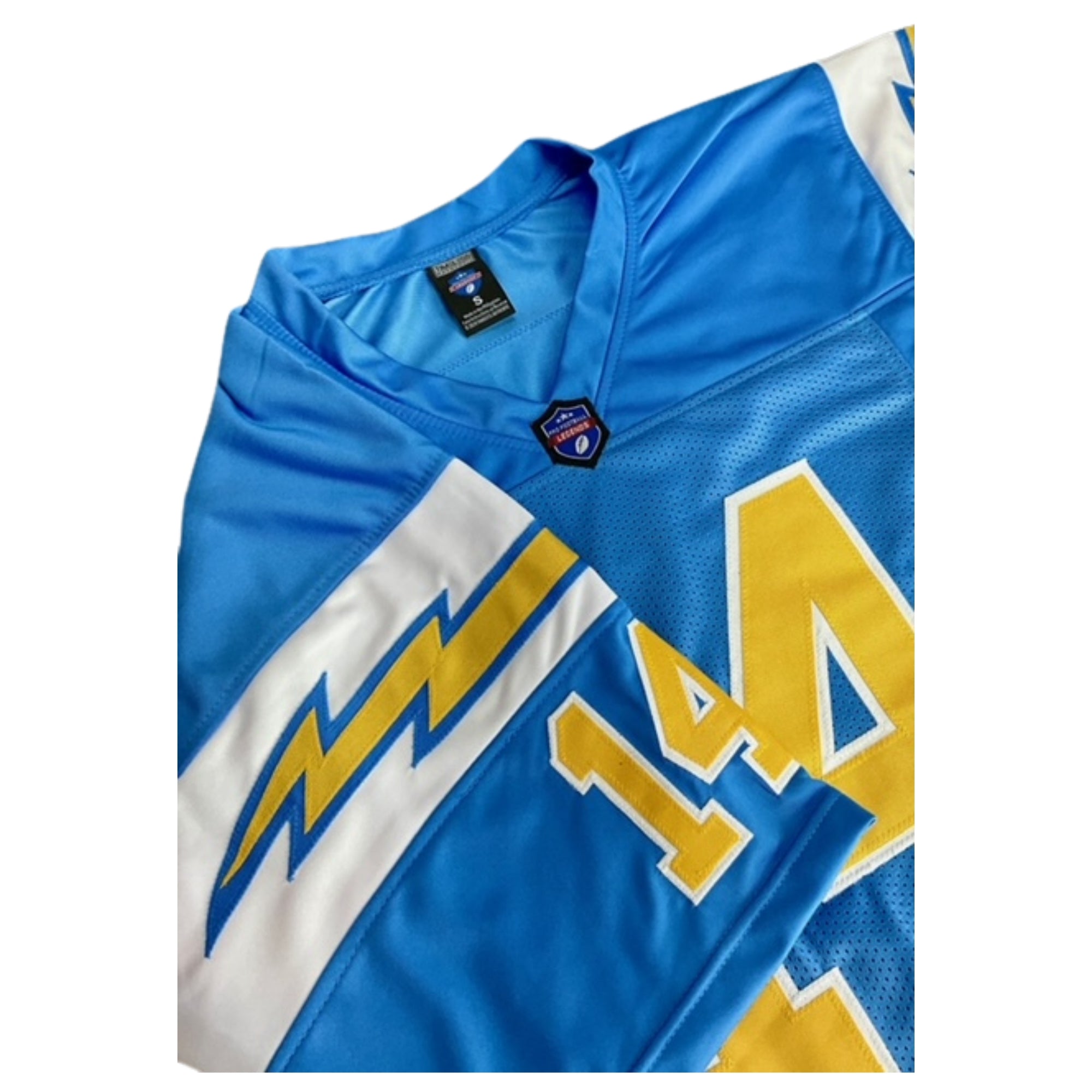 Dan Fouts Jersey Powder Blue Yellow Number San Diego | Unisex Adult Sizes S-5XL Unsigned Custom Sewn Stitched