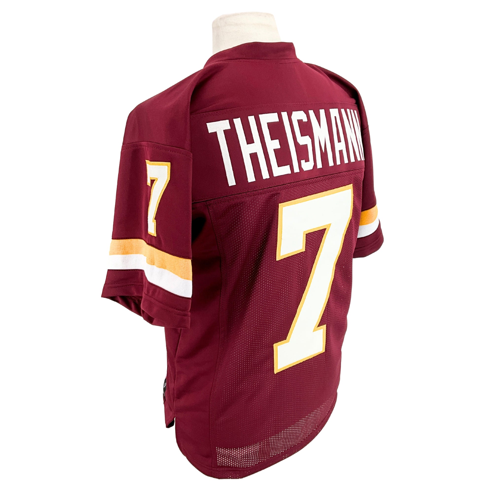 Joe Theismann Jersey Burgundy Washington | Unisex Adult Sizes S-5XL Unsigned Custom Sewn Stitched