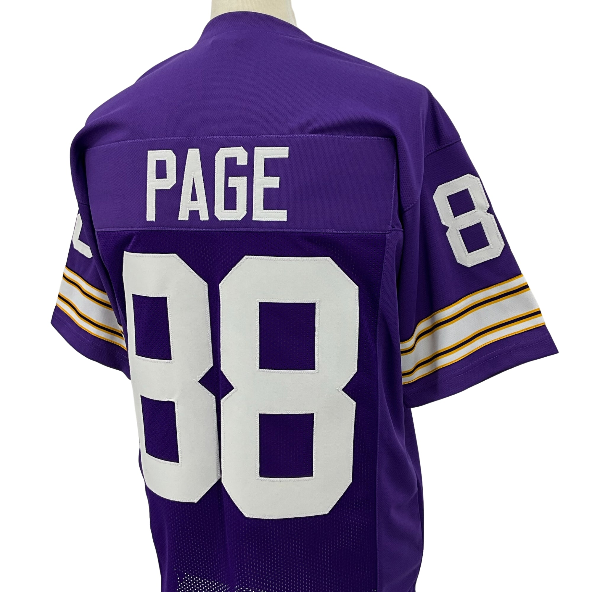 Alan Page Jersey Purple Minnesota | Unisex Adult Sizes S-5XL Unsigned Custom Sewn Stitched