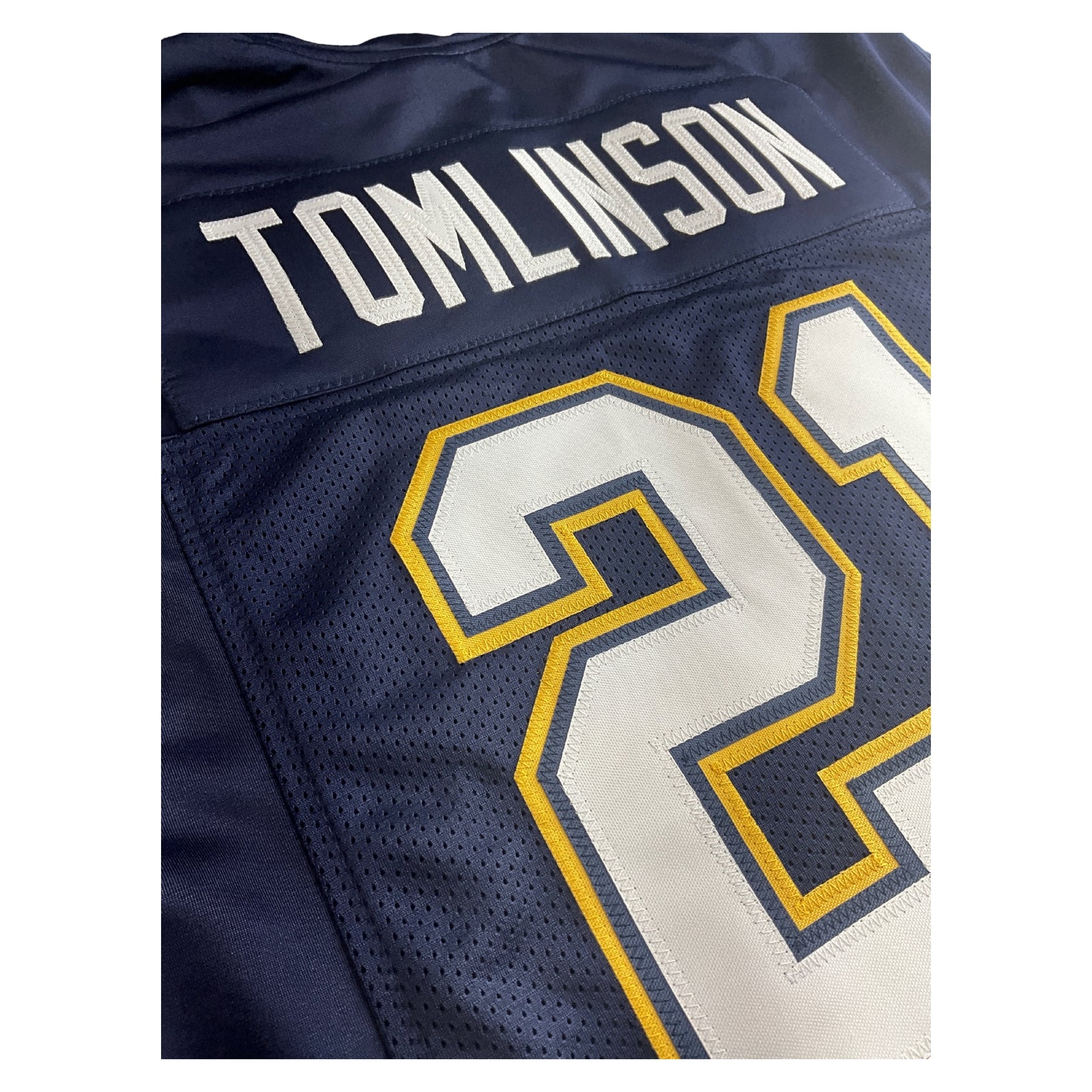 LaDainian Tomlinson Jersey Navy Blue San Diego | Unisex Adult Sizes S-5XL Unsigned Custom Sewn Stitched