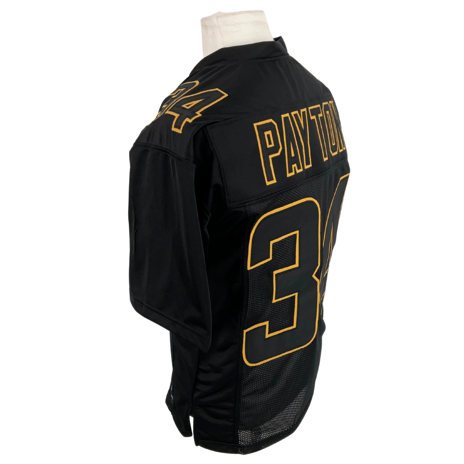 Walter Payton Jersey Black Gold Chicago | Unisex Adult Sizes S-5XL Unsigned Custom Sewn Stitched