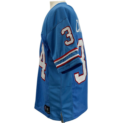 Earl Campbell Jersey Blue Houston | M-5XL Custom Sewn Stitched