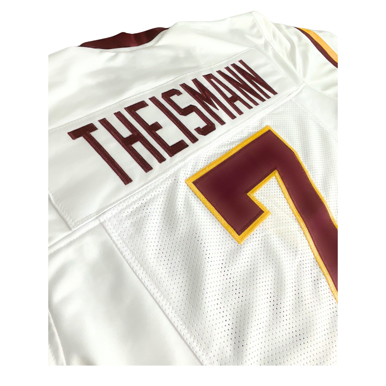 Joe Thiesmann Jersey White Washington |  Unisex Adult Sizes S-5XL Unsigned Custom Sewn Stitched