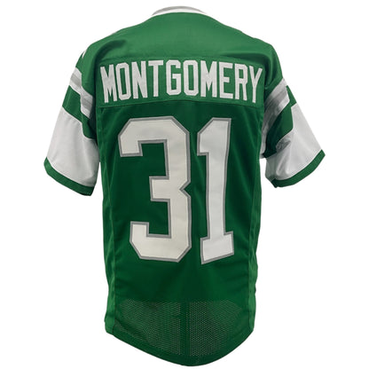 Wilbert Montgomery Jersey Green Philadelphia | S-5XL Unsigned Custom Sewn Stitch