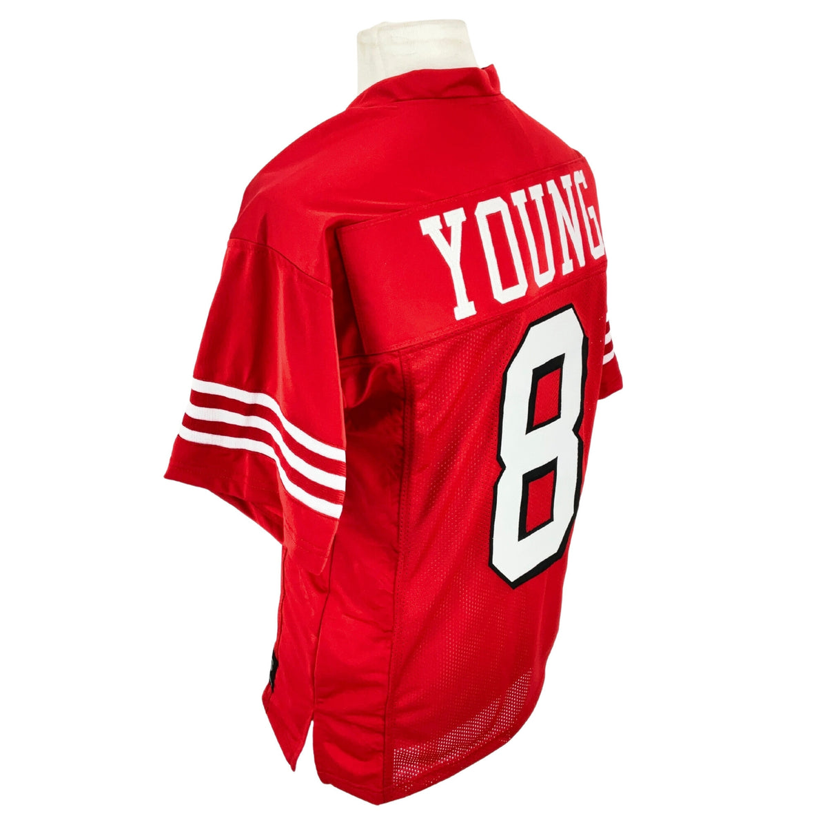 Steve Young Jersey Red w/ Drop Shadow San Francisco | Unisex Adult Sizes S-5XL Unsigned Custom Sewn Stitched