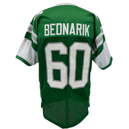 Chuck Bednarik Jersey Green Philadelphia | S-5XL Unsigned Custom Sewn Stitched