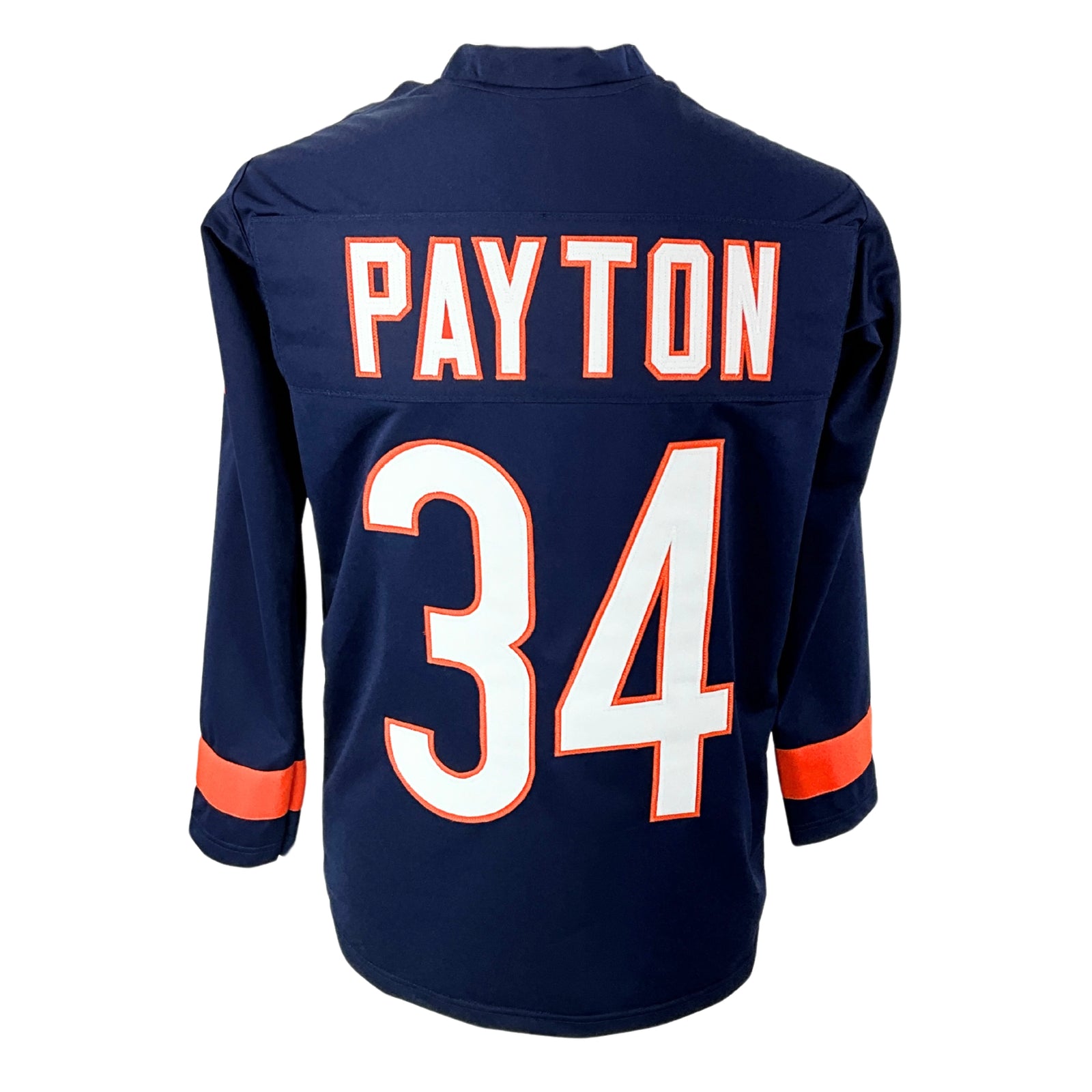 Walter Payton Jersey Blue Chicago Long Sleeves | Unisex Adult Sizes S-5XL Unsigned Custom Sewn Stitched