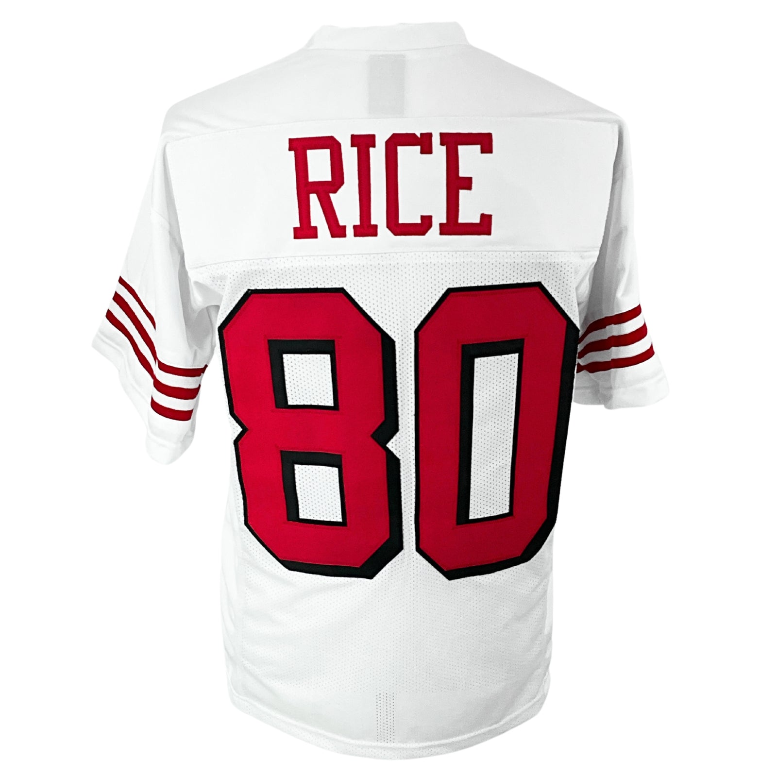 Jerry Rice Jersey White Drop Shadow San Francisco | Unisex Adult Sizes S-5XL Unsigned Custom Sewn Stitched