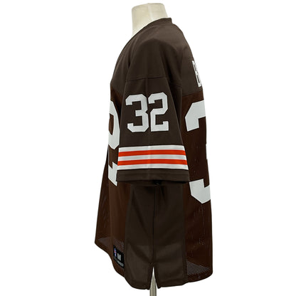 Jim Brown 2-Tone Color (see image 4) Brown Jersey Cleveland | M-5XL Custom Stitch