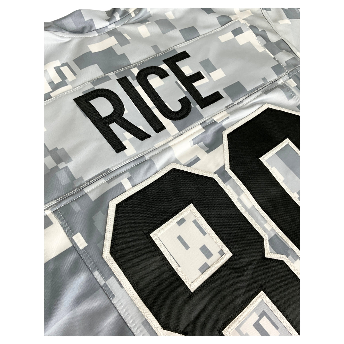 Jerry Rice Jersey White Camouflage San Francisco | Unisex Adult Sizes S-5XL Unsigned Sewn Stitched