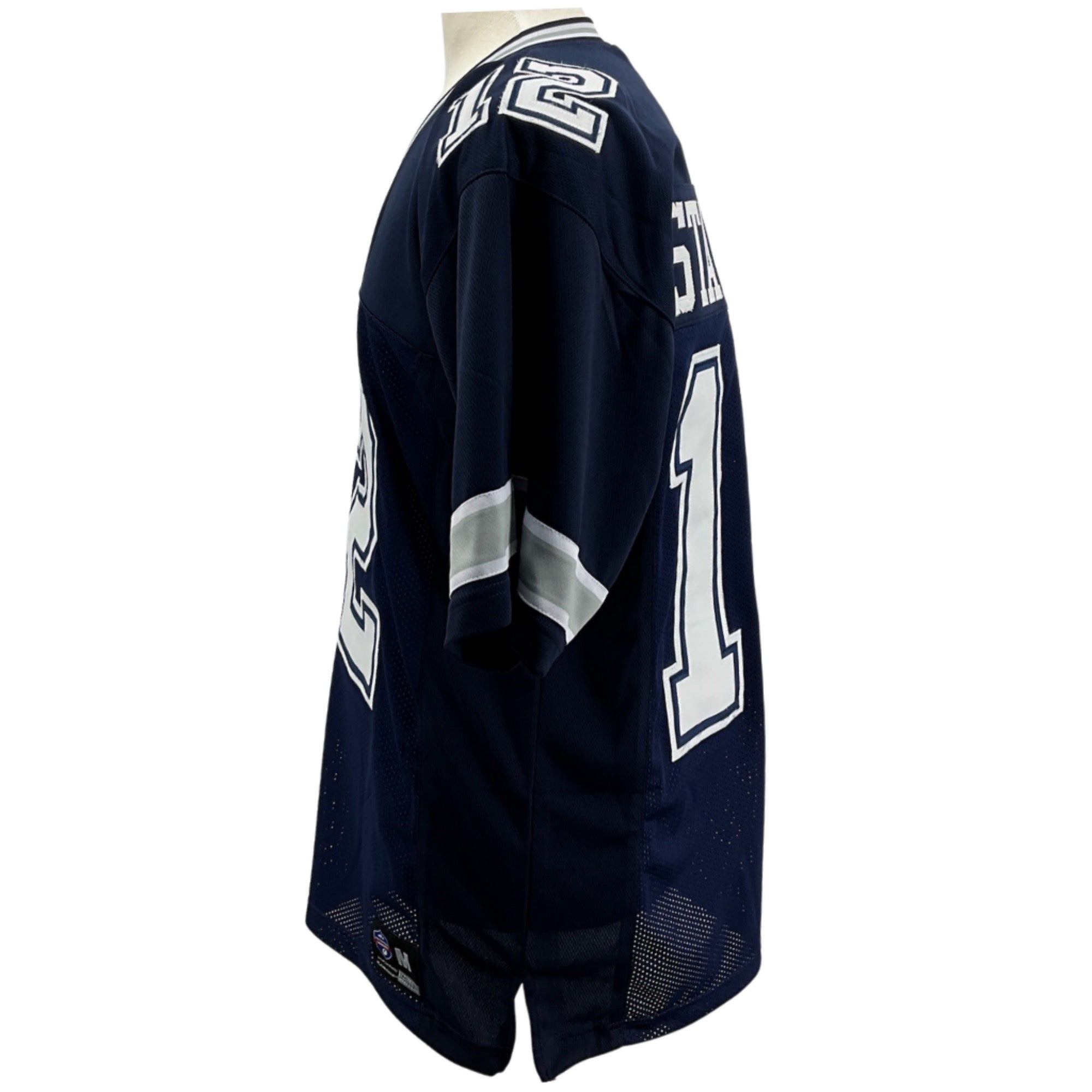 Roger Staubach Jersey Navy Blue Dallas | Unisex Adult Sizes S-5XL Unsigned Custom Sewn Stitched