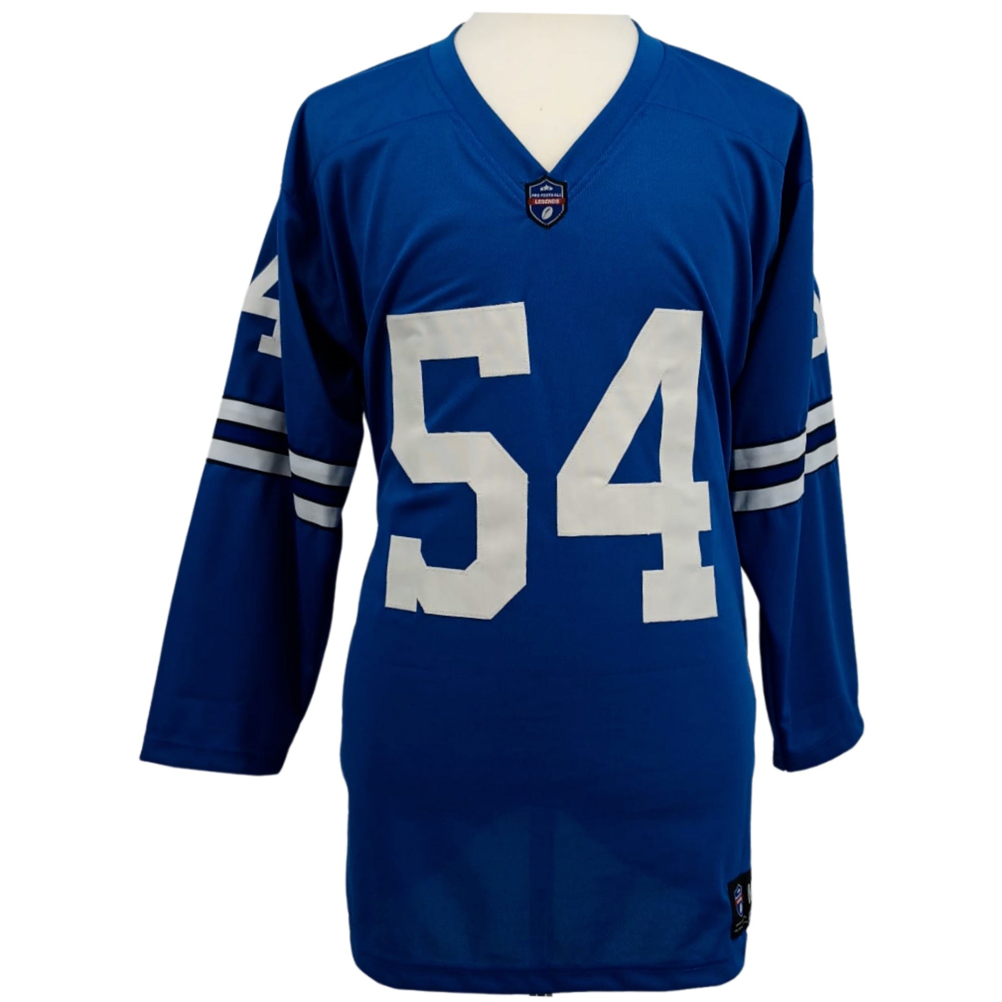 Chuck Howley Jersey L/S Blue Dallas M-5XL Custom Sewn Stitched