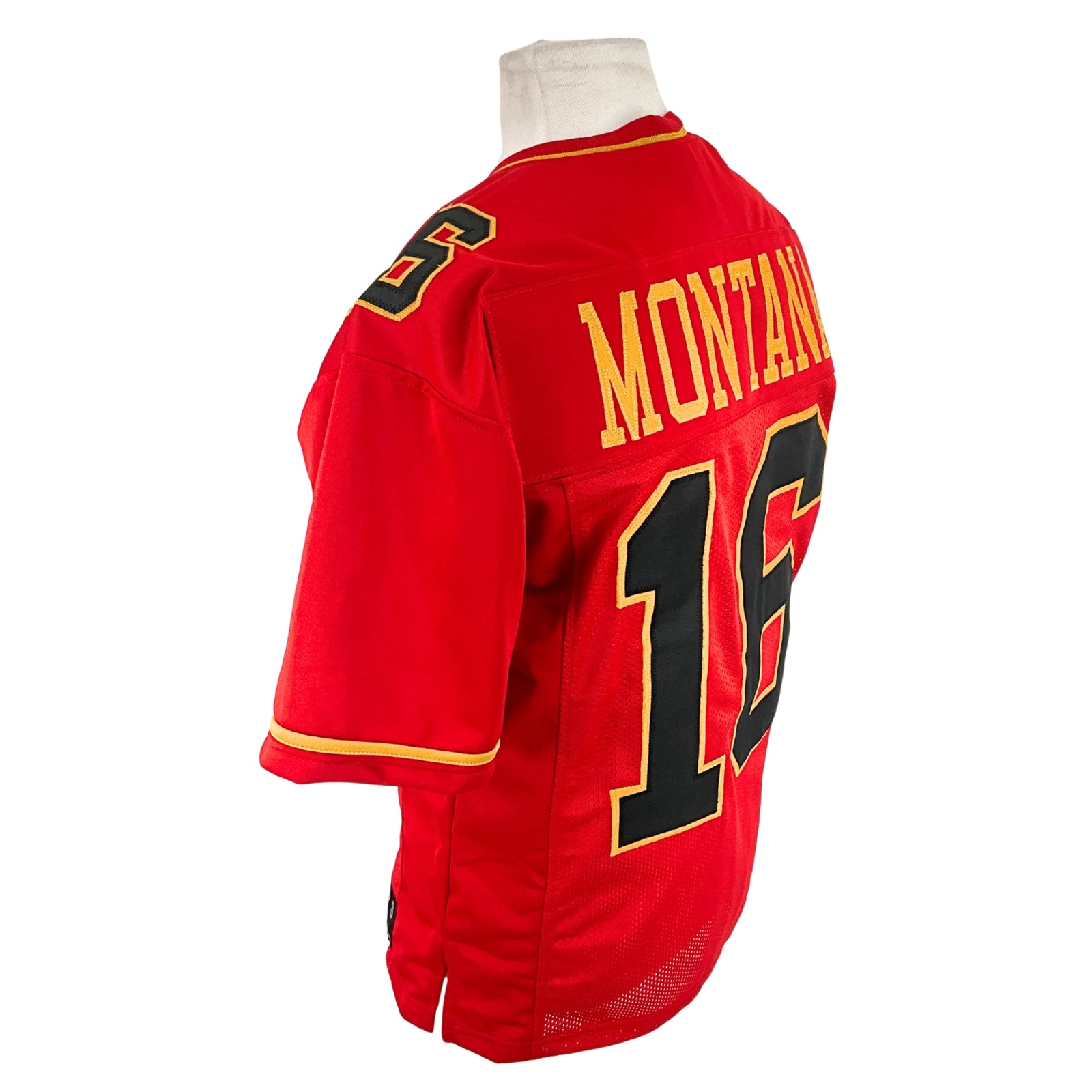 Joe Montana Jersey Red Black Number San Francisco | Unisex Adult Sizes S-5XL Unsigned Custom Sewn Stitched