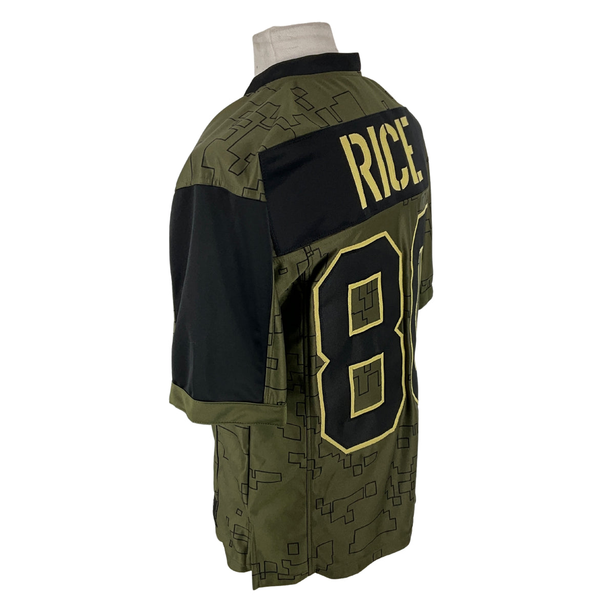Jerry Rice Jersey Olive Name Plate San Francisco | Unisex Adult Sizes S-5XL Unsigned Sewn Stitched