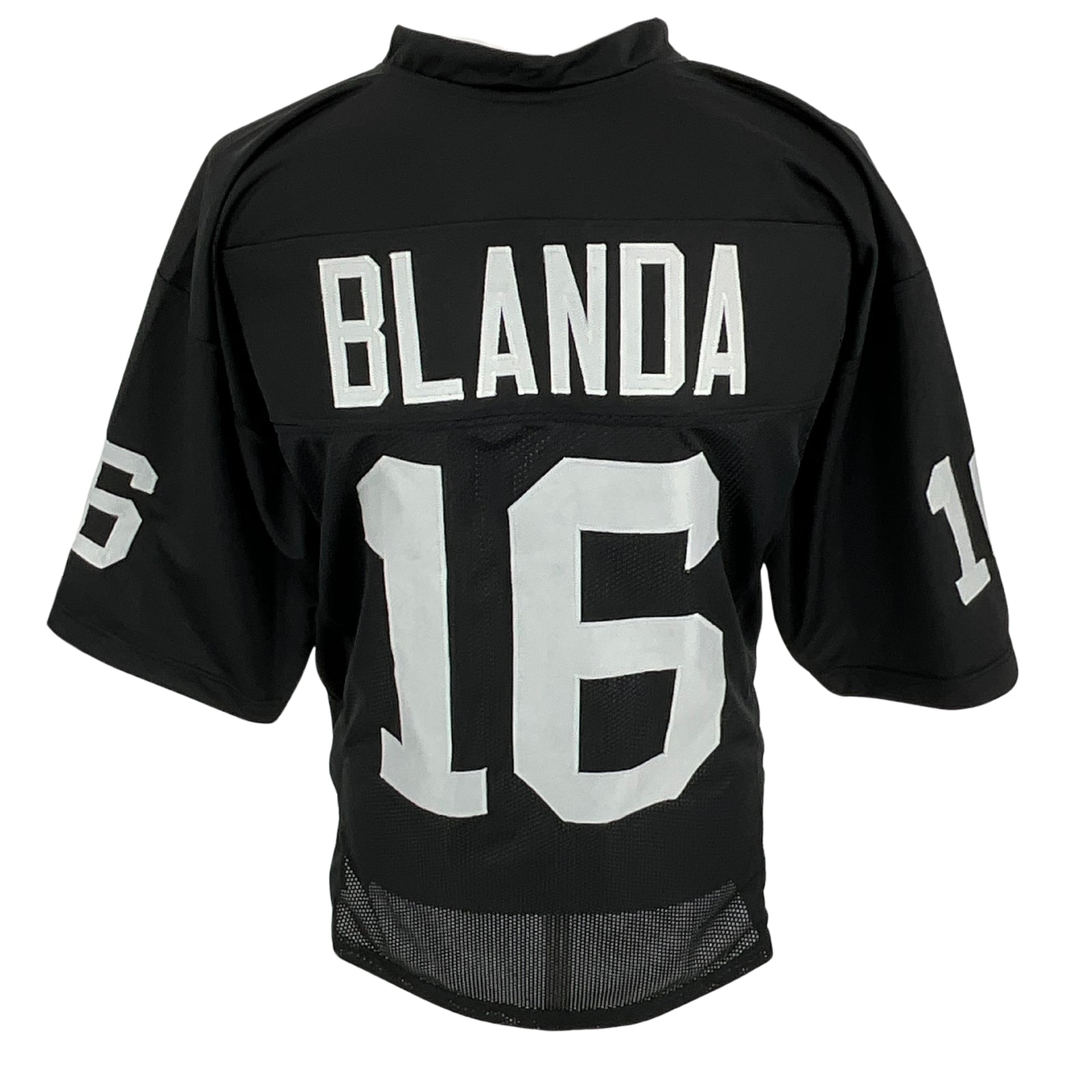 George Blanda Jersey Black Oakland | Unisex Adult Sizes S-5XL Unsigned Custom Sewn Stitched