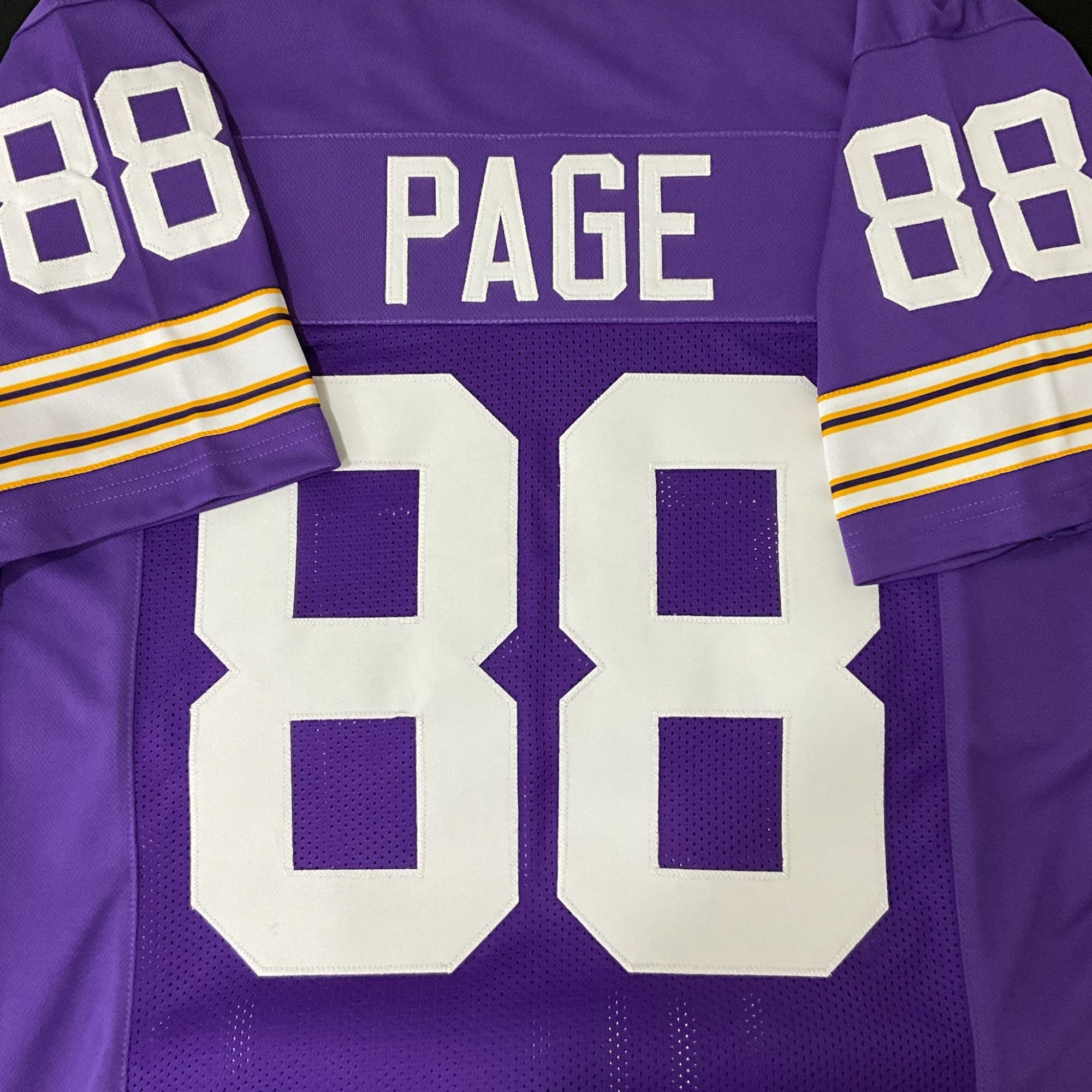 Alan Page Jersey Purple Minnesota | Unisex Adult Sizes S-5XL Unsigned Custom Sewn Stitched