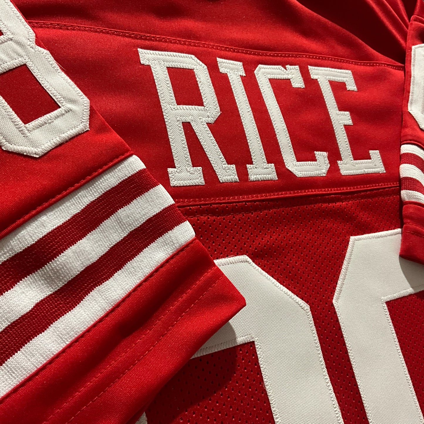 Jerry Rice Jersey Red San Francisco | M-5XL Custom Sewn Stitched