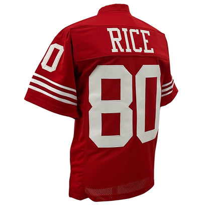 Jerry Rice Jersey Red San Francisco | M-5XL Custom Sewn Stitched