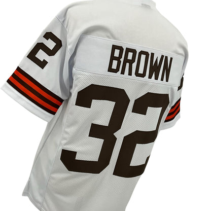 Jim Brown Jersey White Cleveland | Unisex Adult Sizes S-5XL Unsigned Custom Sewn Stitched