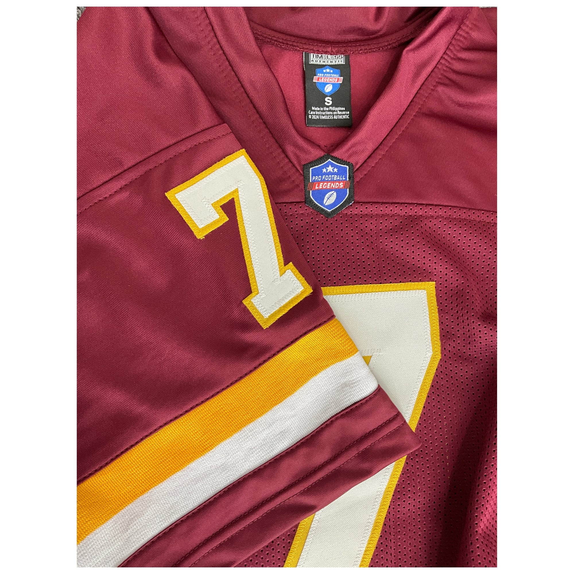 Joe Theismann Jersey Burgundy Washington | Unisex Adult Sizes S-5XL Unsigned Custom Sewn Stitched