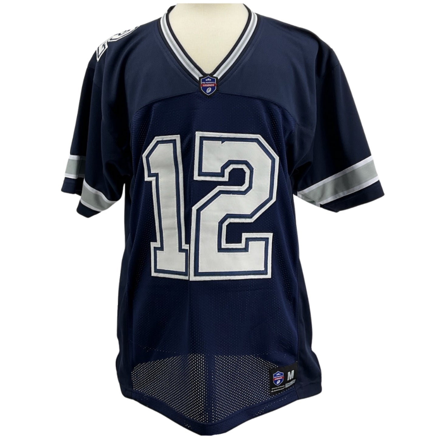 Roger Staubach Jersey Navy Blue Dallas | Unisex Adult Sizes S-5XL Unsigned Custom Sewn Stitched