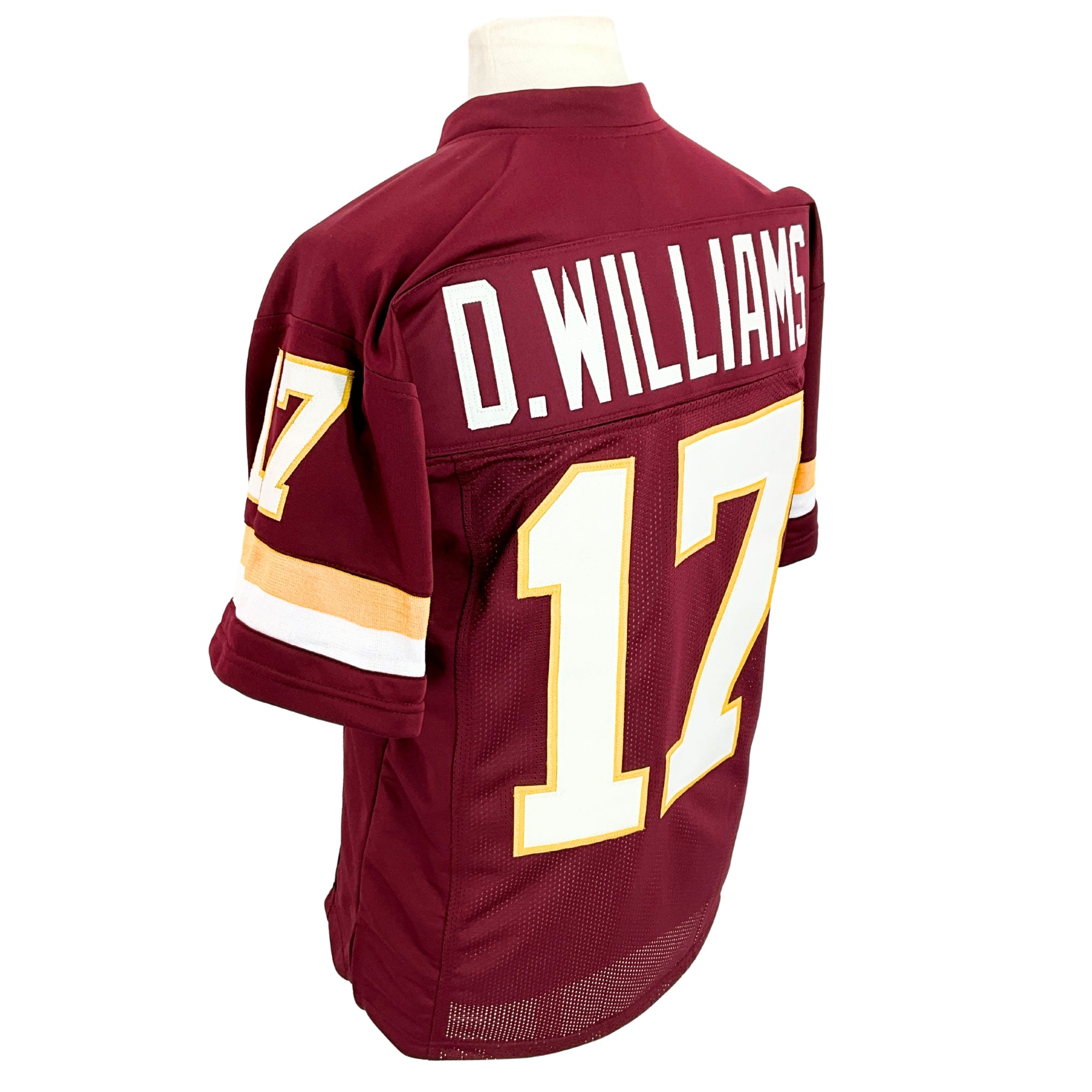 Doug Williams Jersey Burgundy Washington | Unisex Adult Sizes S-5XL Unsigned Custom Sewn Stitched