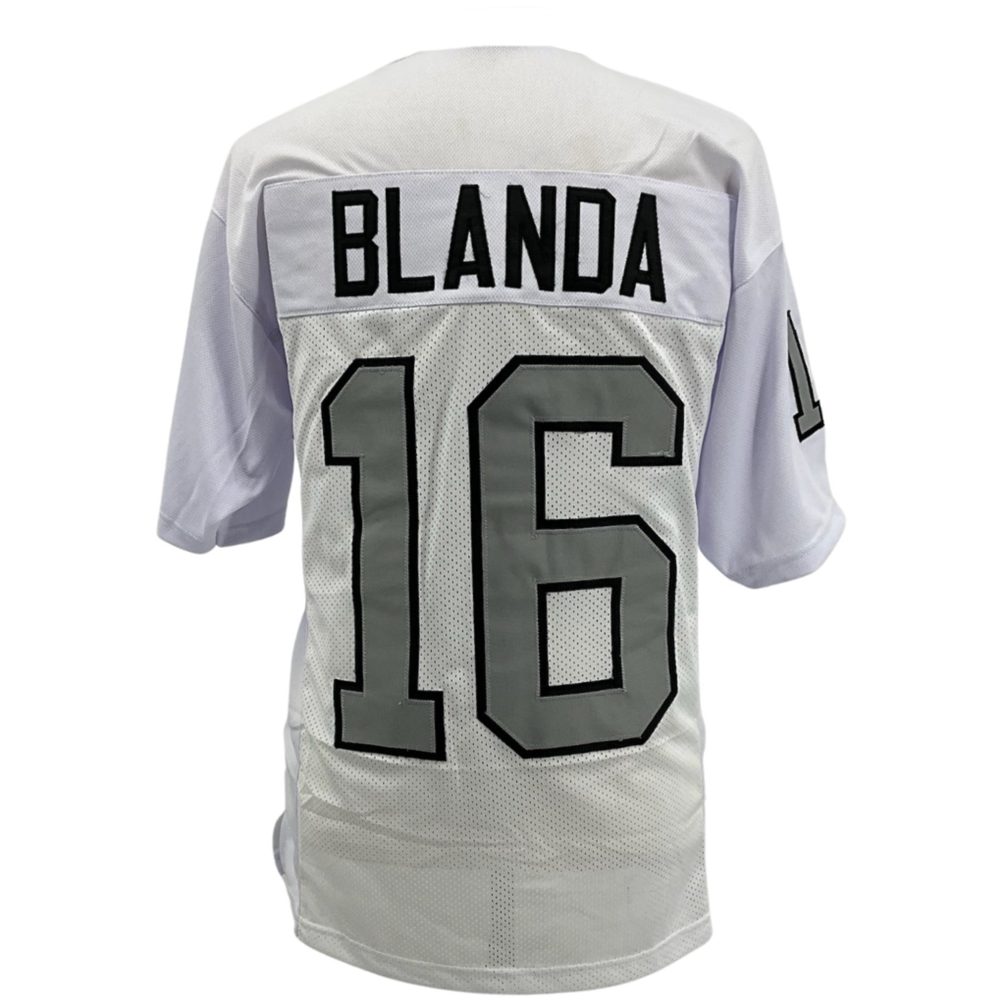 George Blanda Jersey White Los Angeles S/B | Unisex Adult Sizes S-5XL Unsigned Custom Sewn Stitched