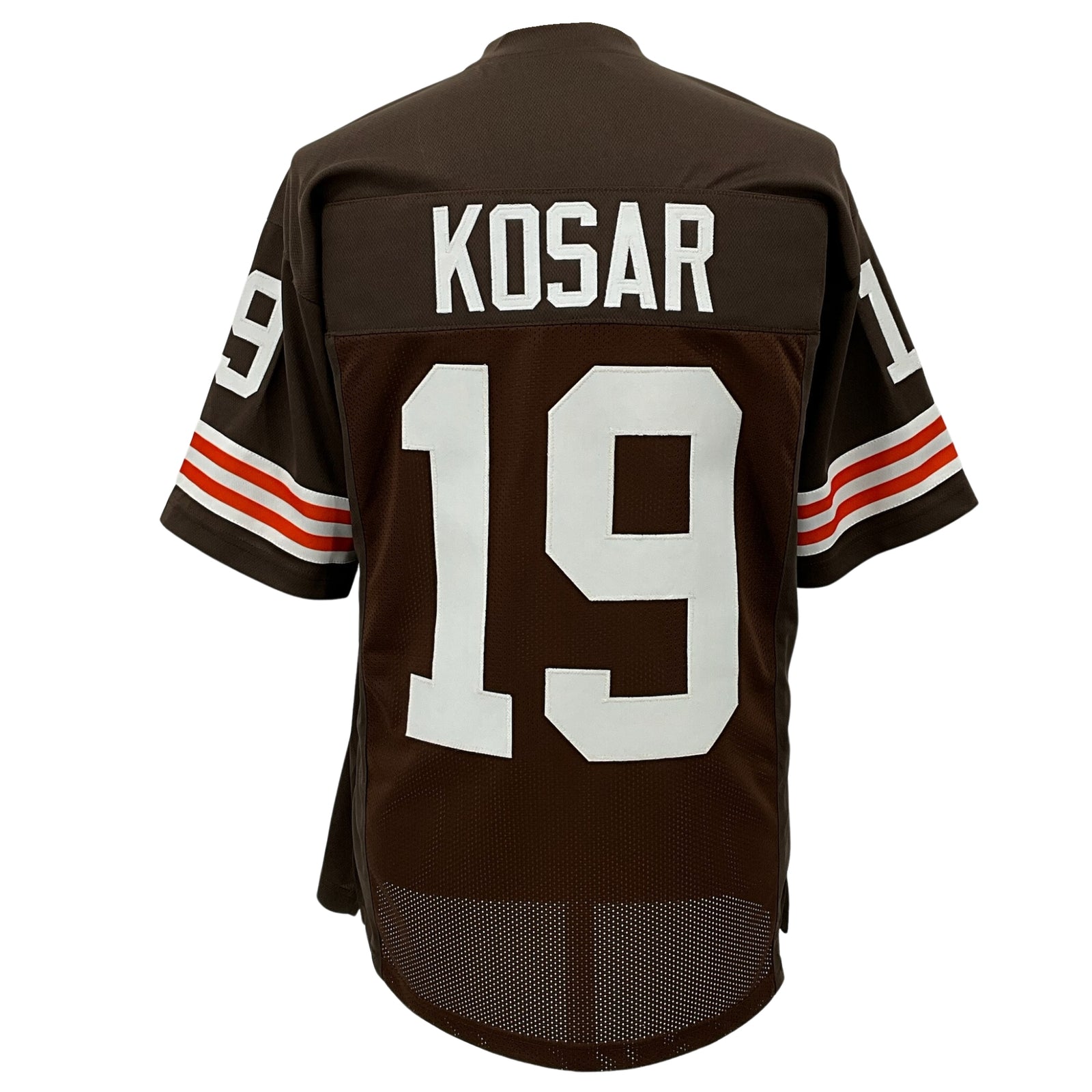 Bernie Kosar 2-Tone Color (see image 4) Brown Jersey Cleveland | Unisex Adult Sizes M-5XL Unsigned Custom Sewn Stitched