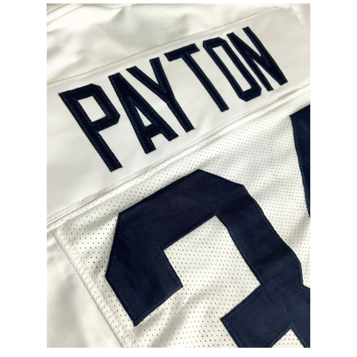 Walter Payton Jersey White 100 Chicago | Unisex Adult Sizes S-5XL Unsigned Custom Sewn Stitched