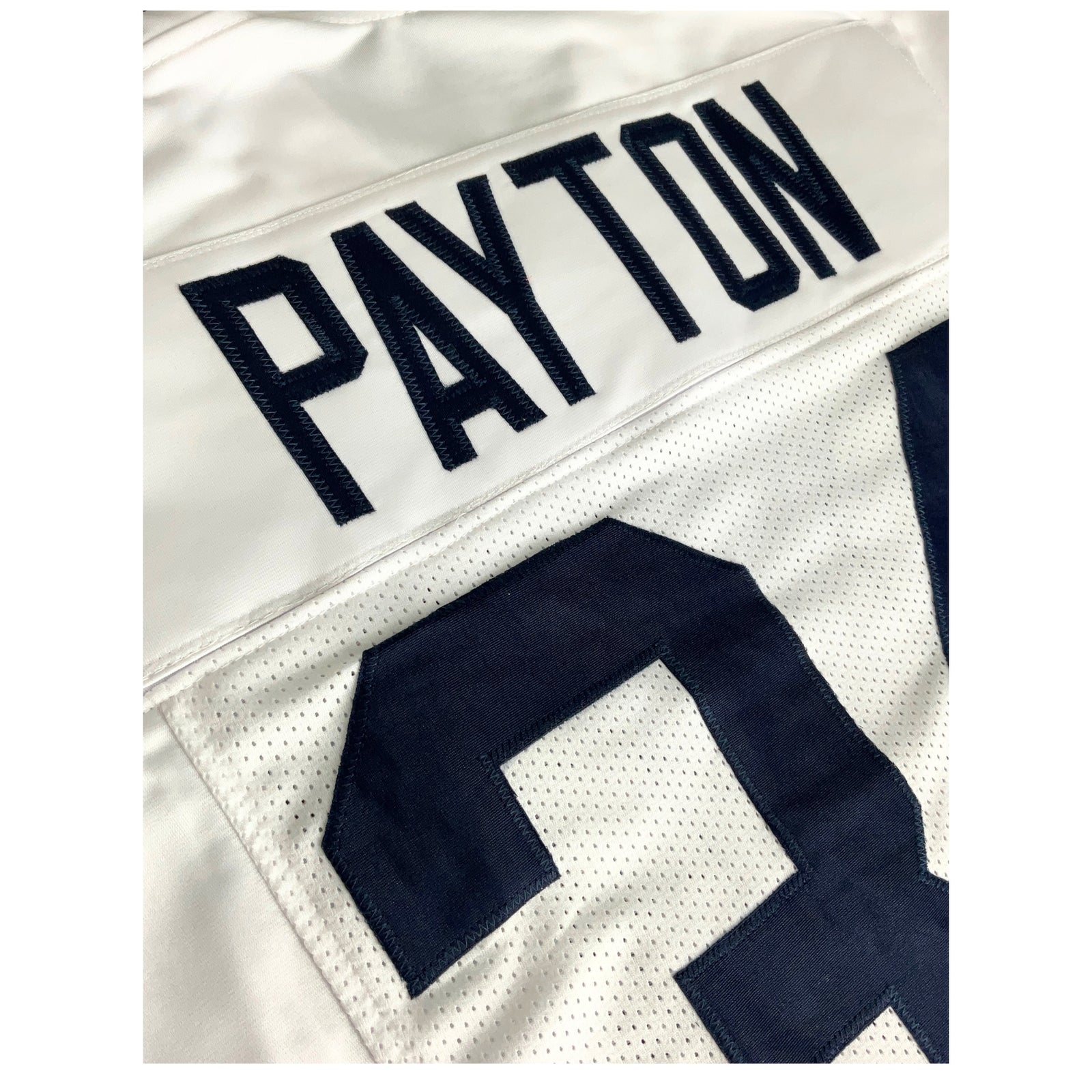 Walter Payton Jersey White 100 Chicago | Unisex Adult Sizes S-5XL Unsigned Custom Sewn Stitched