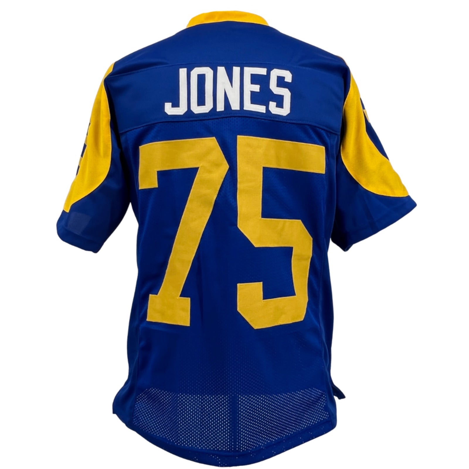 Deacon Jones Jersey Blue Los Angeles | Adult Unisex S-5XL Unsigned Custom Sewn Stitched