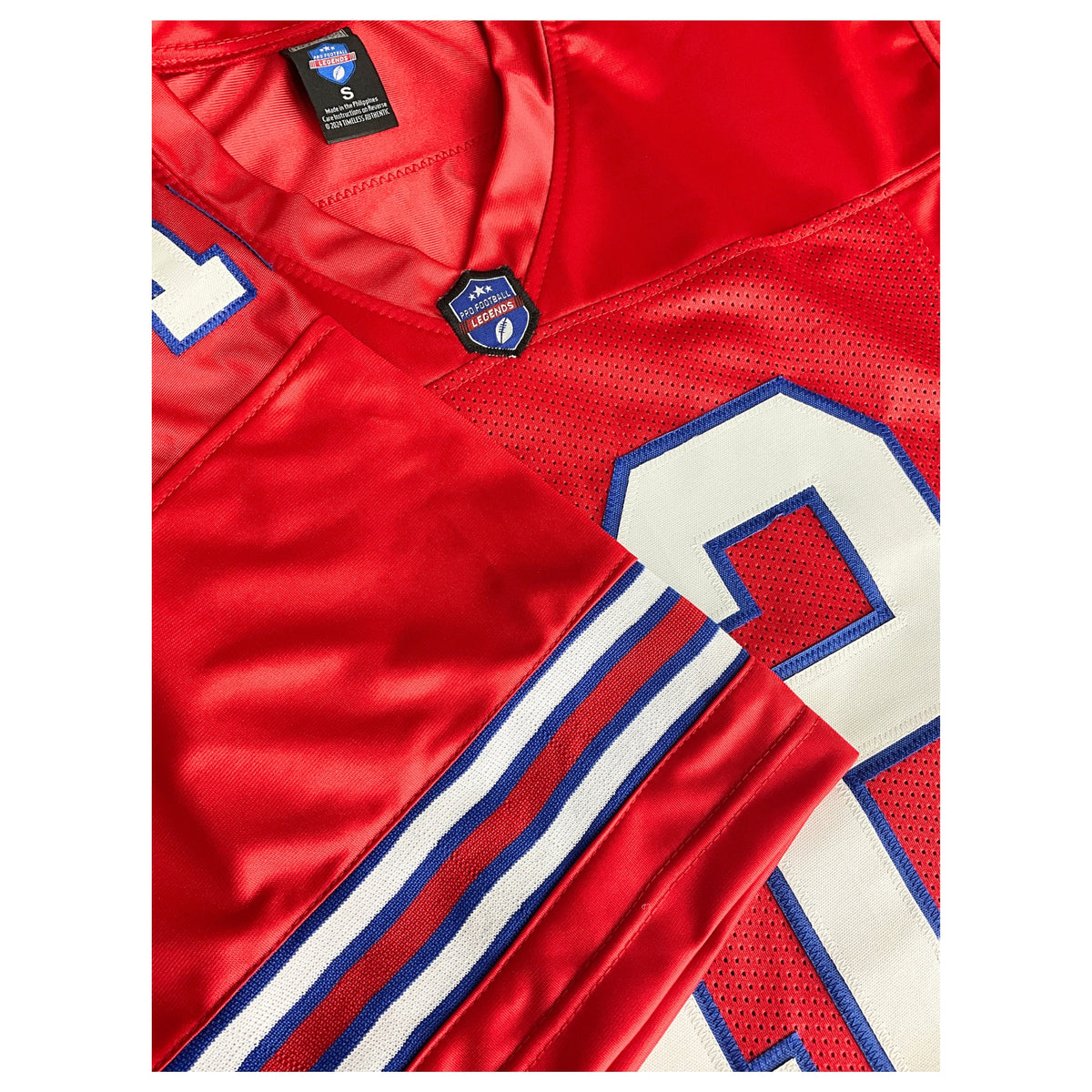 Jim Kelly Jersey Red Buffalo | Unisex Adult Sizes S-5XL Unsigned Custom Sewn Stitched