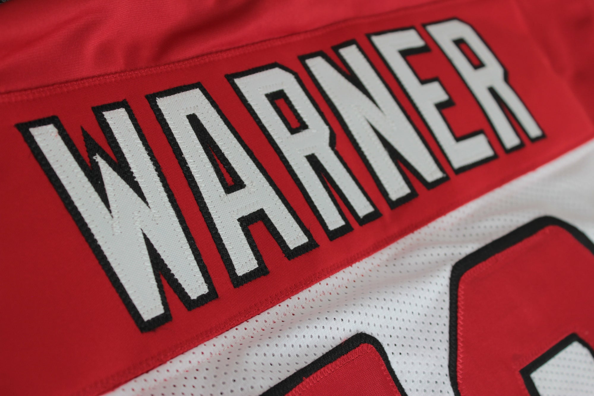 Kurt Warner Jersey White and Red Arizona | Unisex Adult Sizes S-5XL Unsigned Custom Sewn Stitched