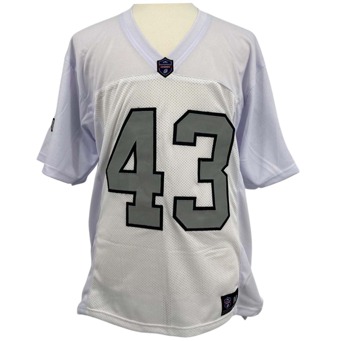 George Atkinson Jersey White Oakland S/B M-5XL Sewn Stitch