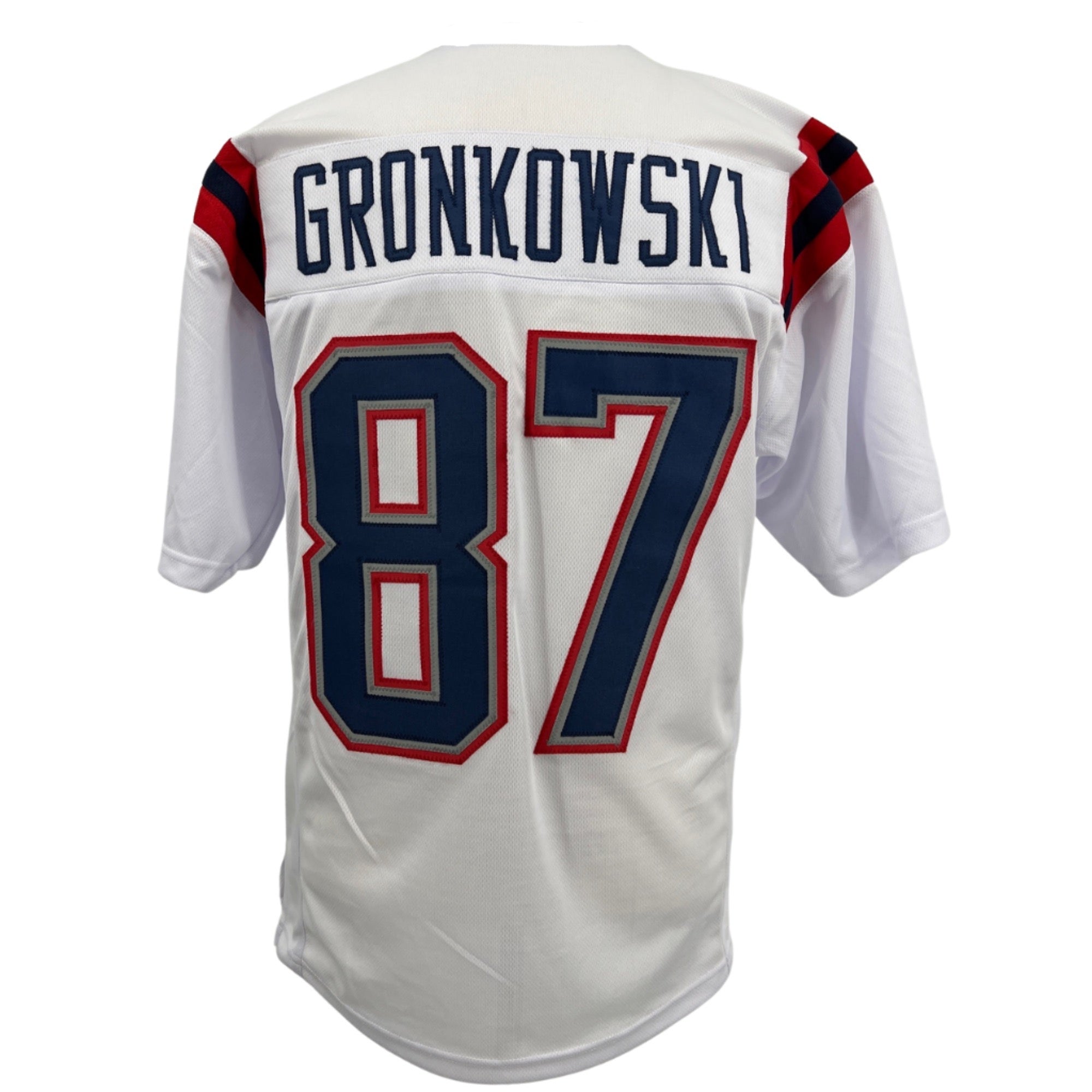 Rob Gronkowski Jersey White New England | Unisex Adult Sizes S-5XL Unsigned Custom Sewn Stitched