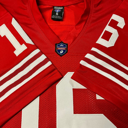 Joe Montana Jersey Red San Francisco | S-5XL Custom Sewn Stitched