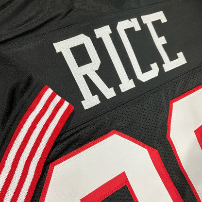 Jerry Rice Jersey Black San Francisco | S-5XL Unsigned Custom Sewn Stitched