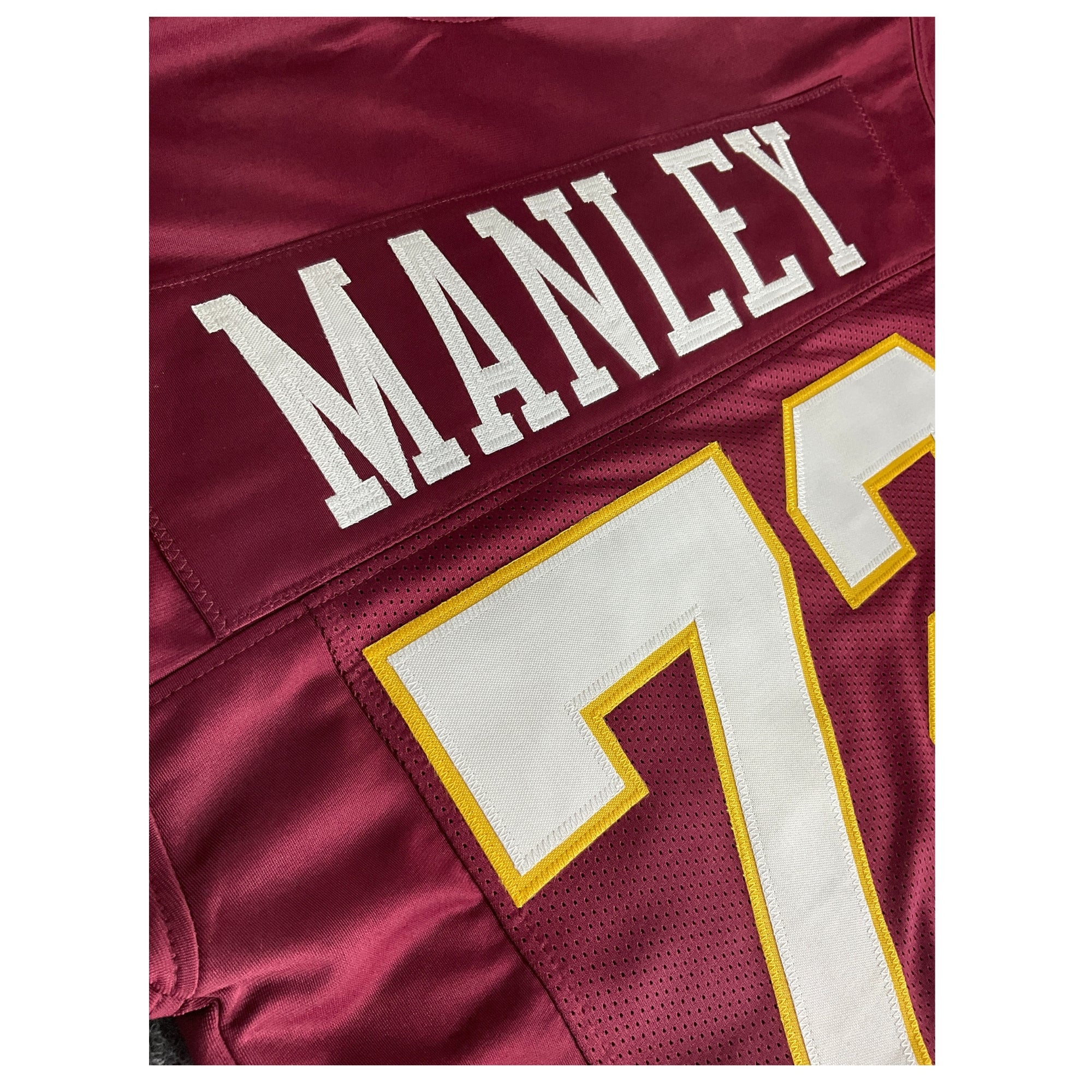 Dexter Manley Jersey Burgundy Washington | Unisex Adult Sizes S-5XL Unsigned Custom Sewn Stitched