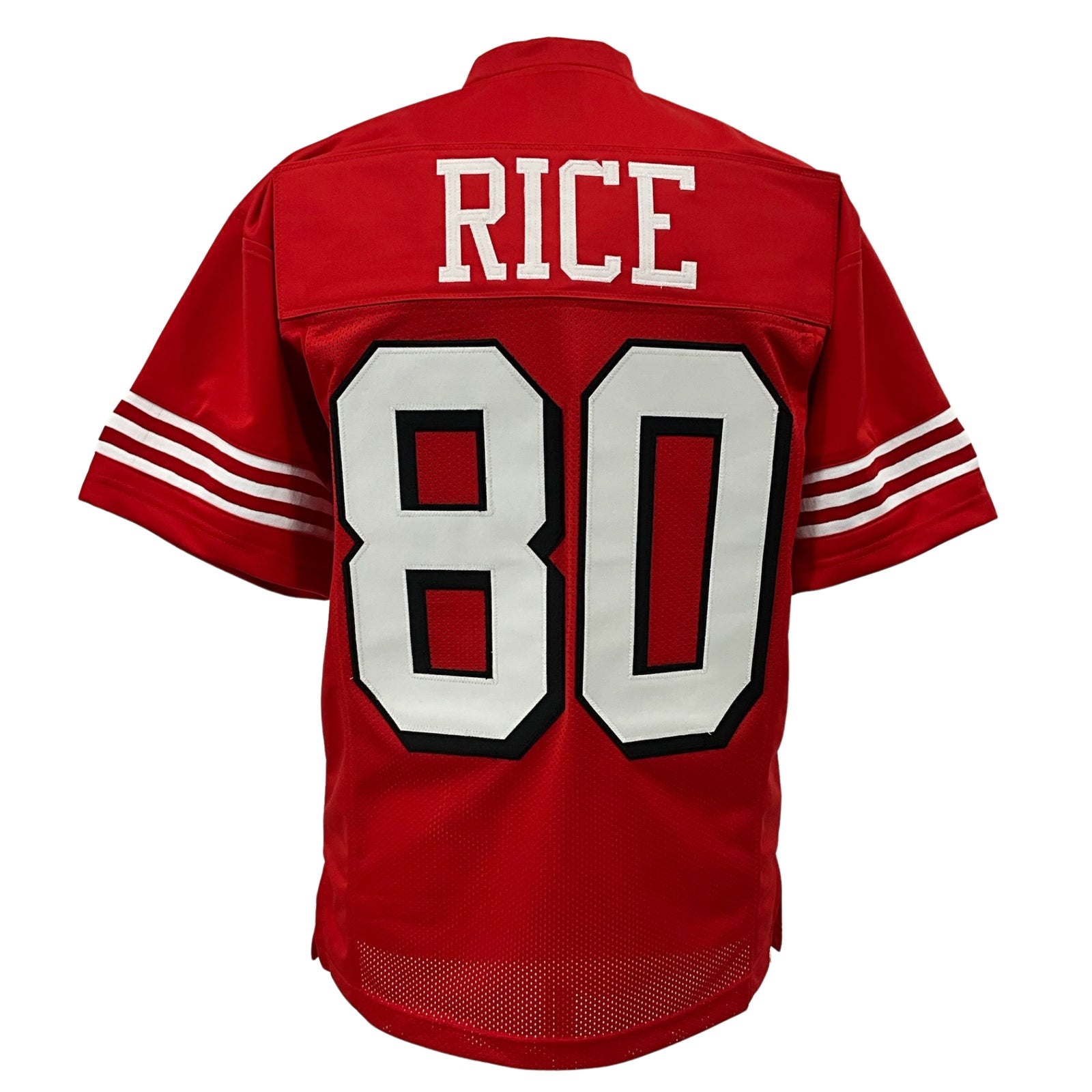 Jerry Rice Jersey Red w/ Drop Shadow San Francisco | M-5XL Custom Sewn Stitched