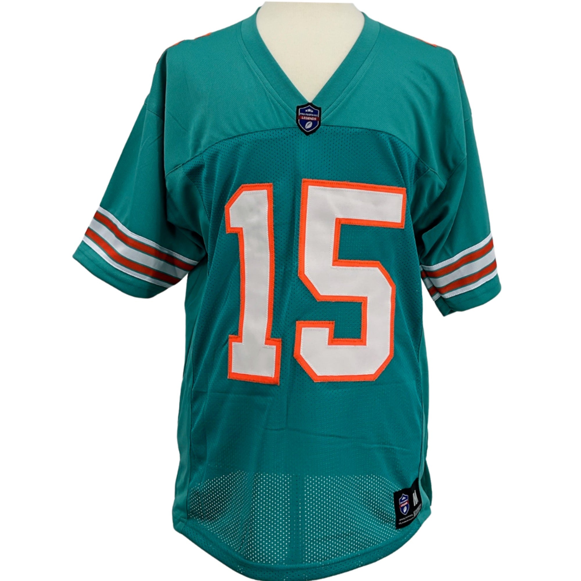 Earl Morrall Jersey Aqua Miami M-5XL Custom Sewn Stitched