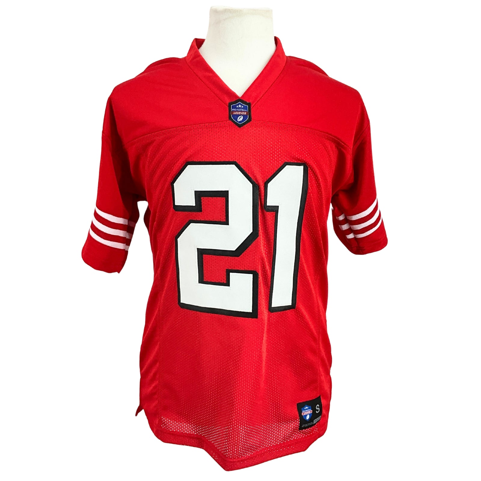 Deion Sanders Jersey Red w/ Drop Shadow San Francisco | Unisex Adult Sizes S-5XL Unsigned Custom Sewn Stitched