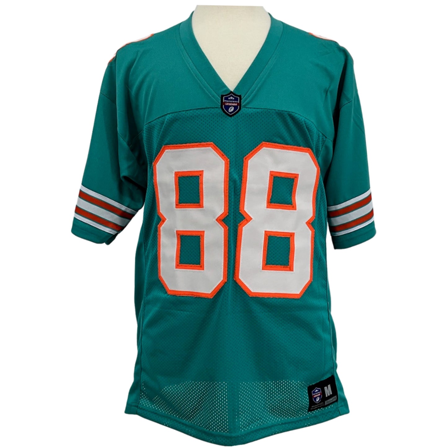 Jim Mandich Jersey Aqua Miami M-5XL Custom Sewn Stitched