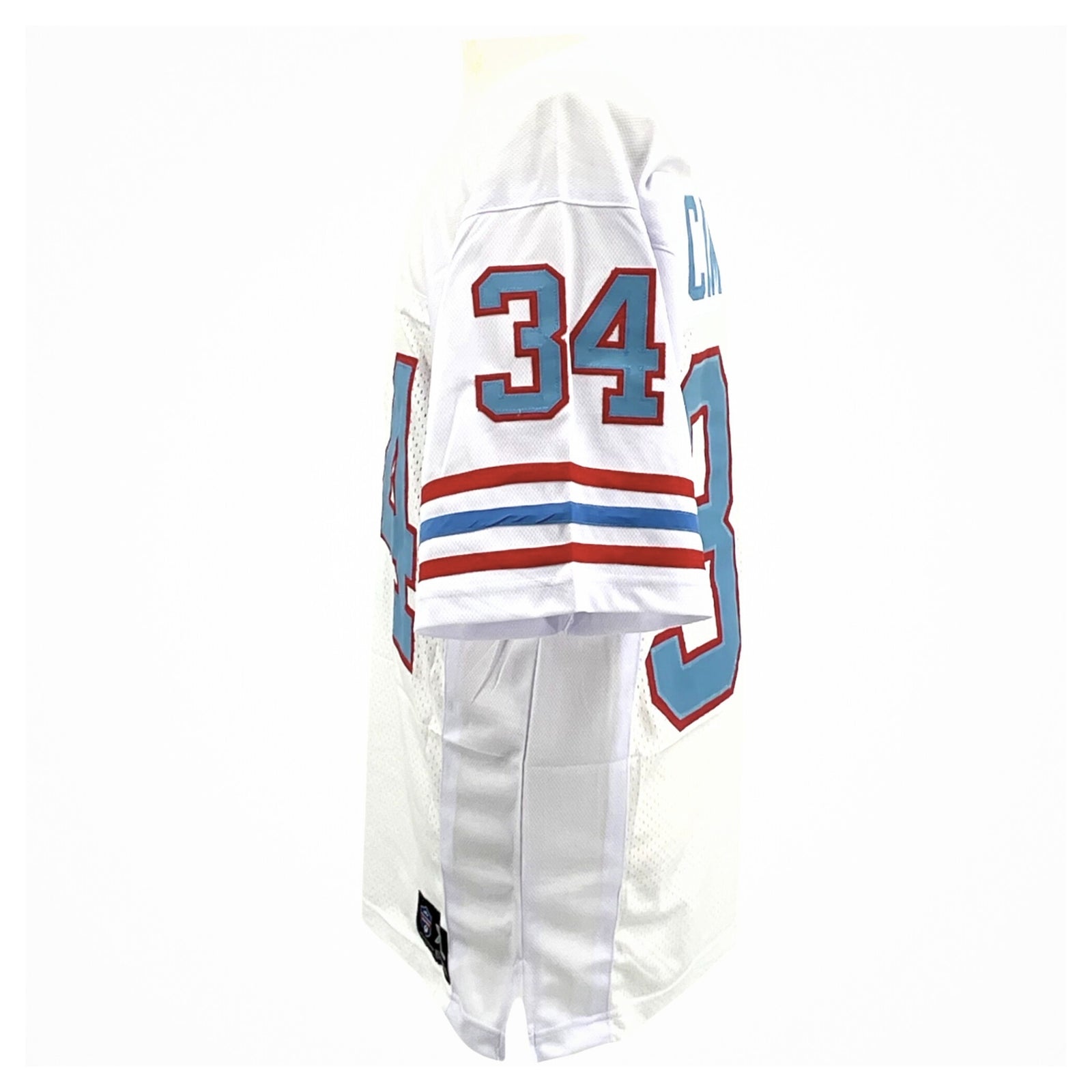 Earl Campbell Jersey White Houston | Unisex Adult Sizes S-5XL Unsigned Custom Sewn Stitched