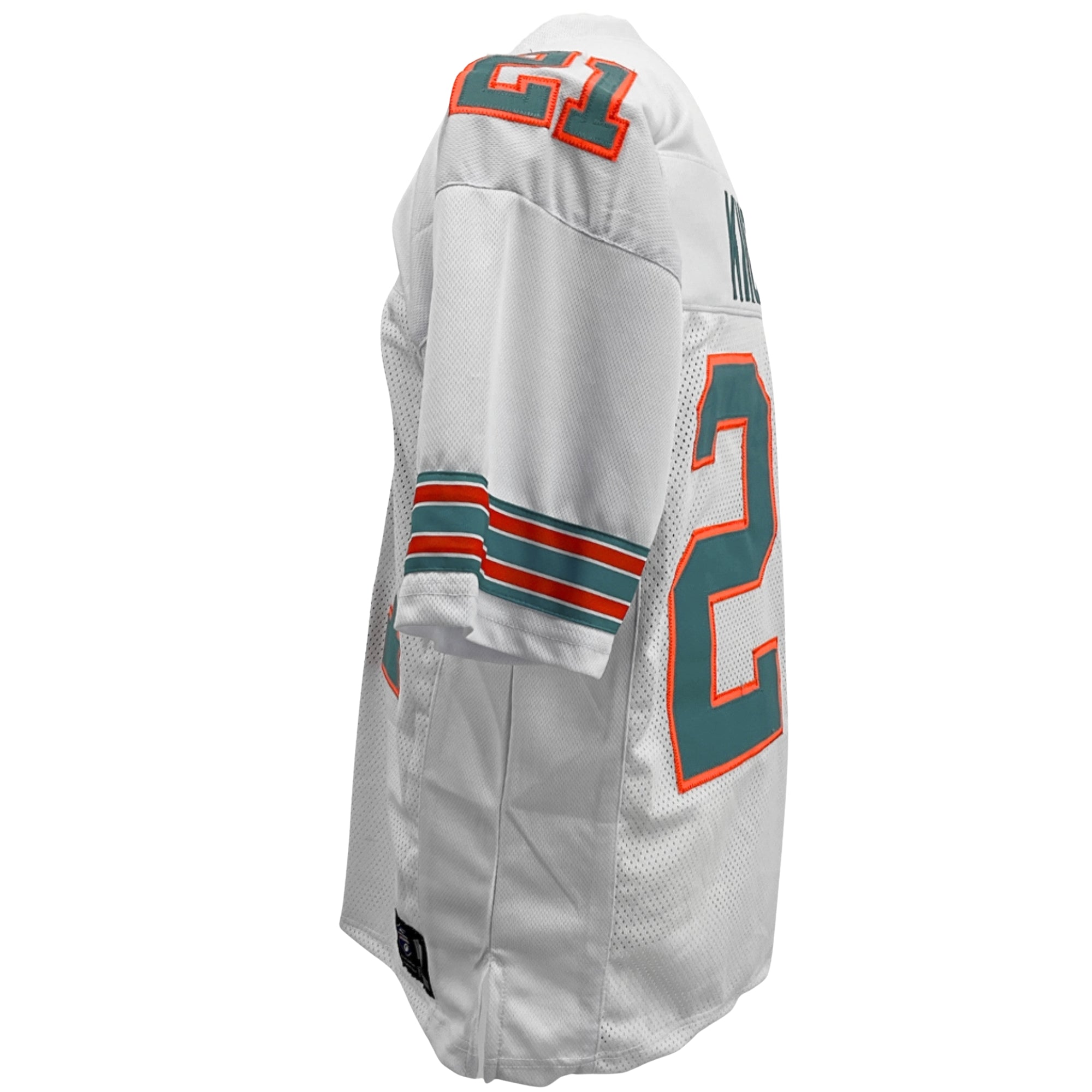 Jim Kiick Jersey White Miami | S-5XL Unsigned Custom Sewn Stitched